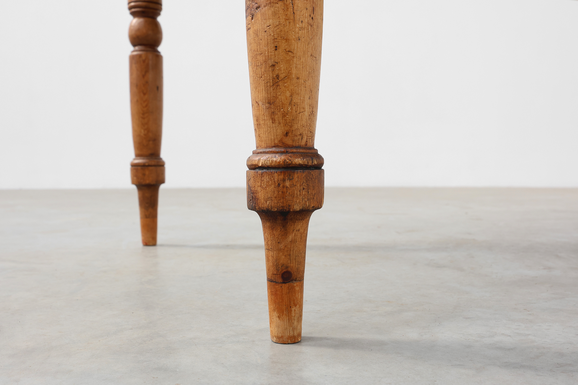 Antique Pine Farmhouse Table, France, Late 19th Century thumbnail